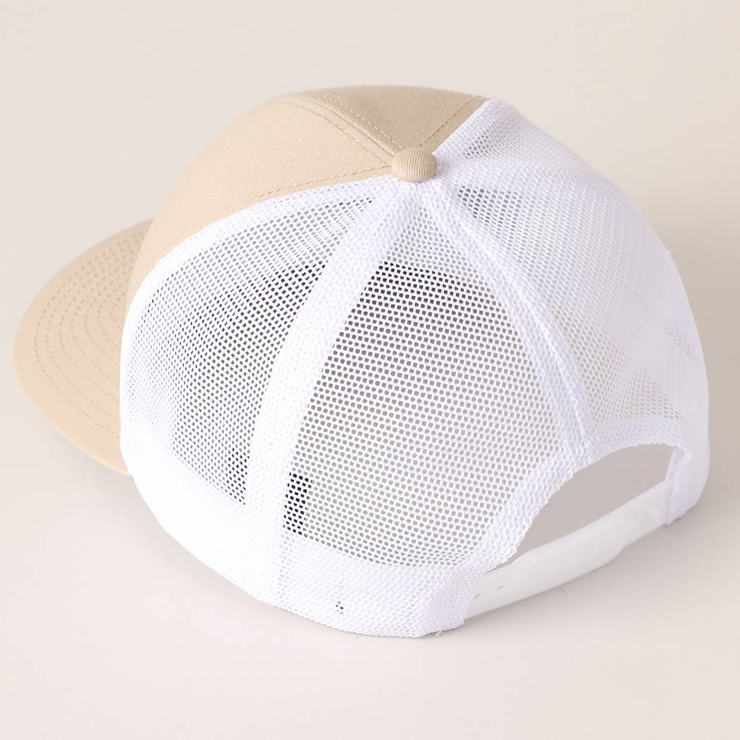 Fashion City - Wholesale Trucker Hat - Unisex - Two Tone Cotton Trucker Hat with Mesh Back28