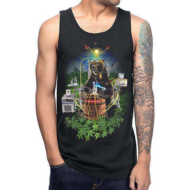 MEN'S BEAR FREE DABS TANK for wholesale by StonerDays Apparel