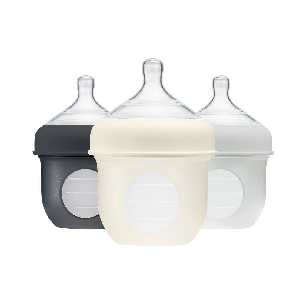 TOMY - Wholesale Baby Bottle - TOMY Boon Nursh Bottle - 3 Bottles - Gray Multicolor