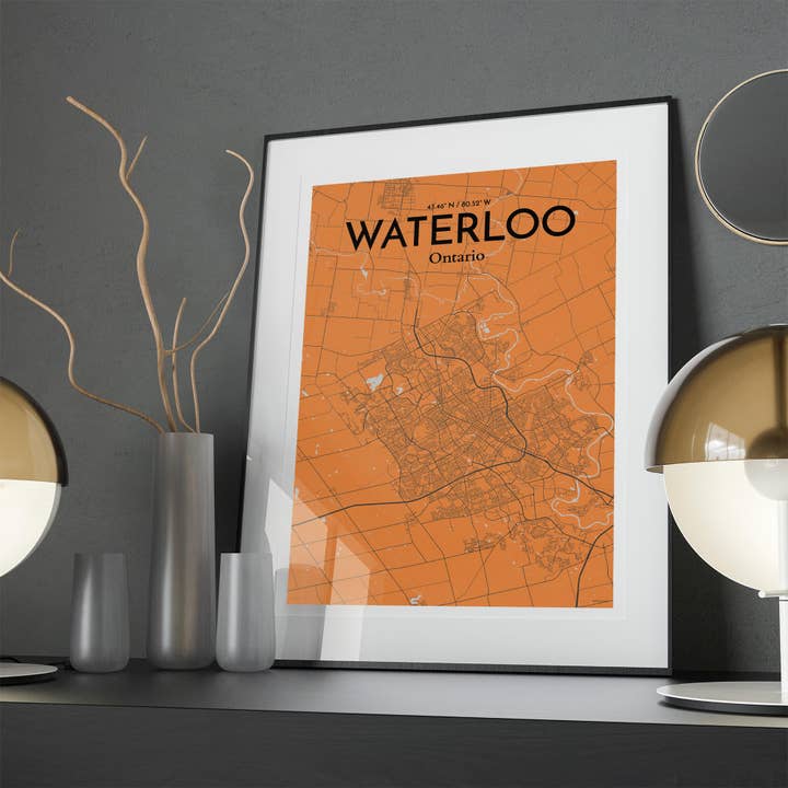 OurPoster.com - Wholesale Poster - Waterloo City Map Poster67