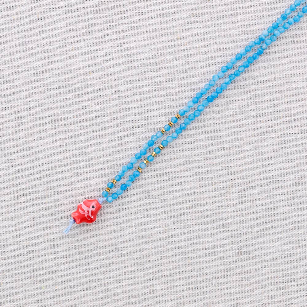 Sonata - Vente Bijoux à boutons pression - Collier ras-du-cou en acier avec pendentif en céramique14