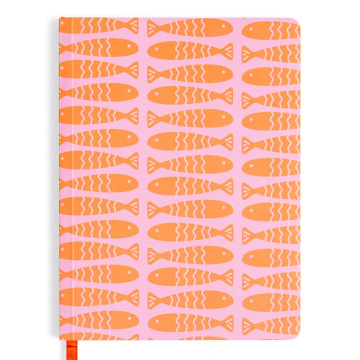 Coastal Fishy Soft Flex Perfect Bound Journal for wholesale by Callie Danielle