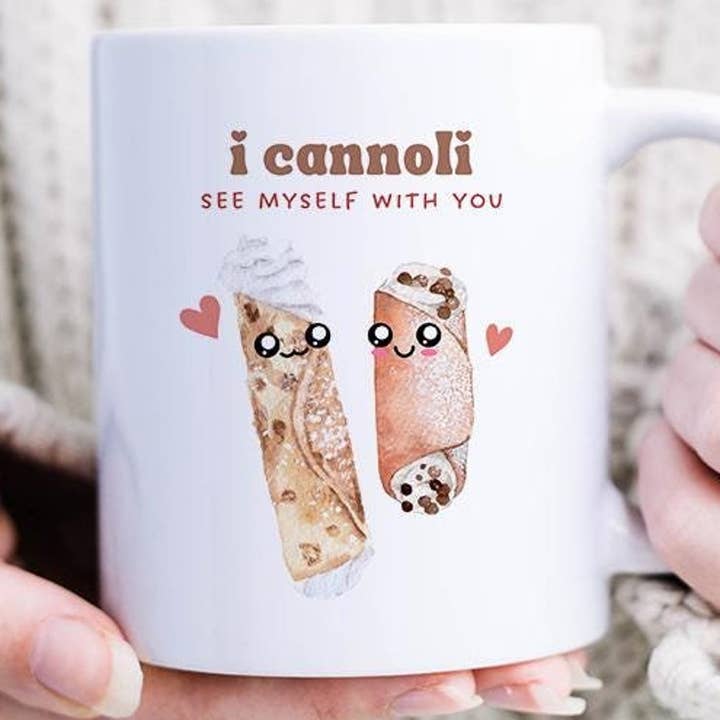 VenusArtsShop - Wholesale Coffee Mug - Cannoli See Myself With You - Cute Love Mug - 1
