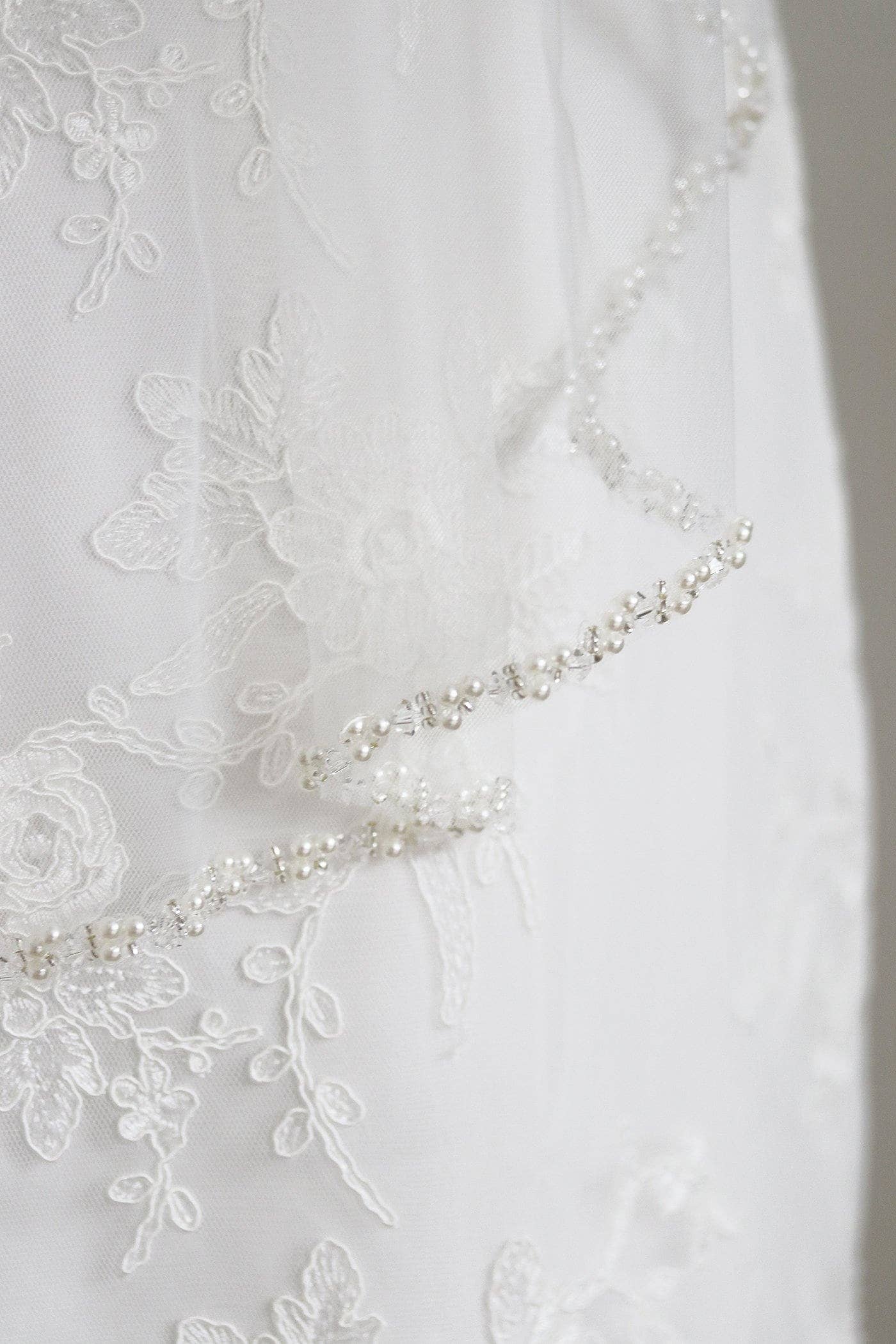 allureweddingjewelry - Wholesale Veil - Women's - Pearl Beaded Edge Wedding Veil8