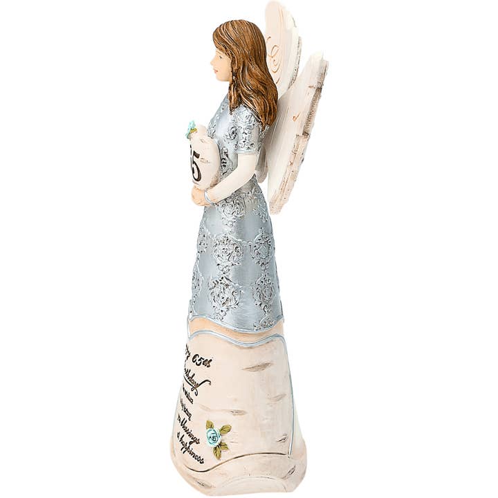 Pavilion – wholesale Decorative figurine – 65th Birthday - 6" Angel Holding Heart6