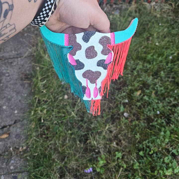 Buckin J Creations - Wholesale Car Freshener - Women's - Cow Print Cow Skull Car Air Freshener2