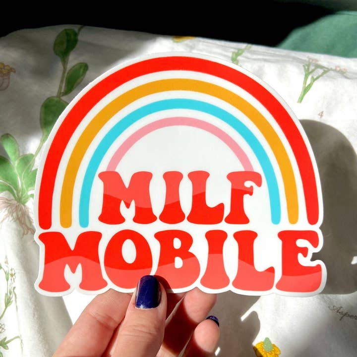 Adesivo de para-choque móvel Milf por atacado de Hollandaize Art