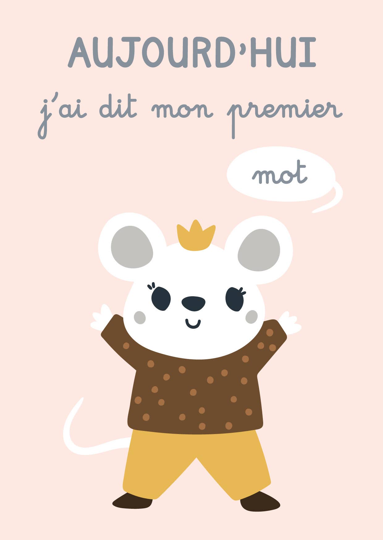 Créa-graphic - Wholesale Baby Card - Baby stage cards, first times, animals2