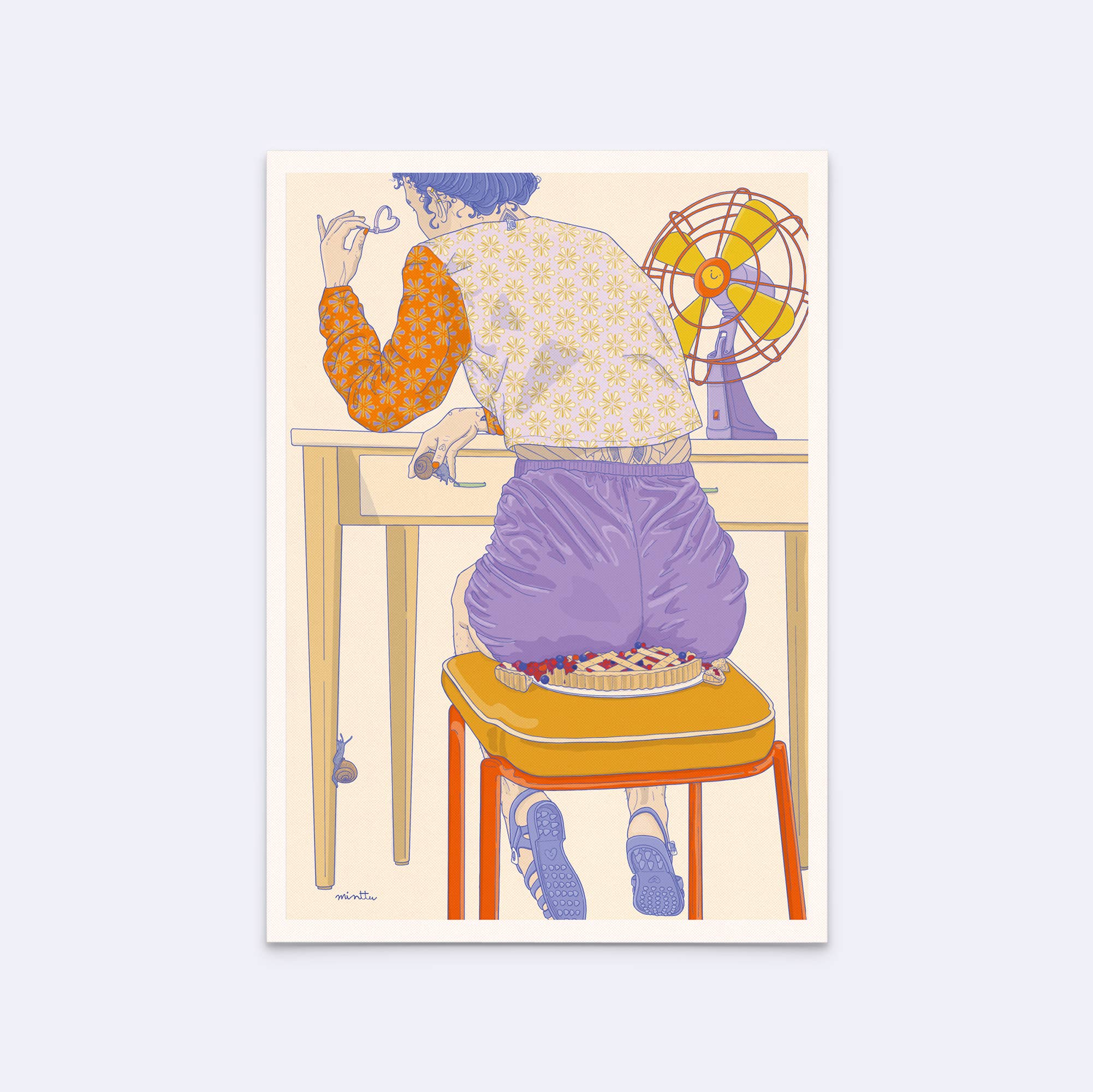 minttu illustrations - Vendita all'ingrosso Cartoline - Cartolina "felice felice"0