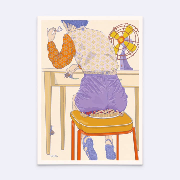 Postcard "happy happy" for wholesale by minttu illustrations