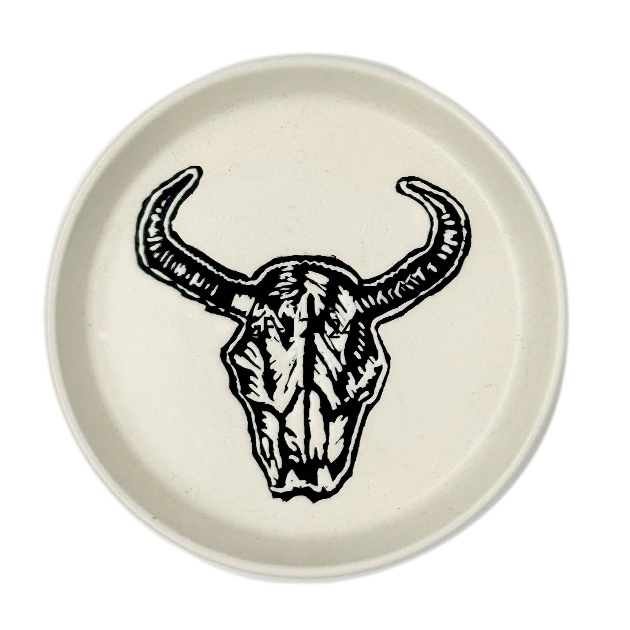 Speckle and Spot by Ore’ Originals - Wholesale Coasters - Mini Pet Bowl or Coaster | Bison Skull0