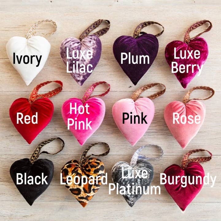 Your Heart's Content - Wholesale Decorative Tabletop Object - Velvet Hearts Spring Wedding, Gift for Mother's Day, Friend