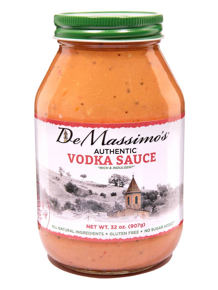 De Massimo's Authentic Vodka Sauce (32oz) for wholesale by De Massimo's Authentic Sauces & Imports