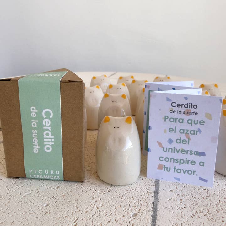 Picuru ceramicas - Wholesale Decorative Figurine - Lucky Pig Amulet (5 languages)2