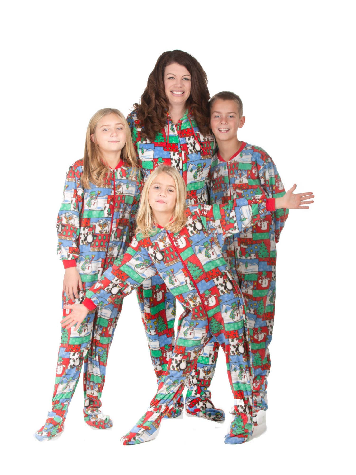 Big Feet Pajamas - Wholesale Onesie - Women's - Winter Fun Christmas Adult Footed Pajamas with Hood4