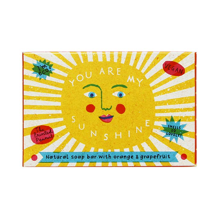 Sunshine Orange & Grapefruit Natural Handmade Soap Bar for wholesale by The Printed Peanut Homeware & Stationery