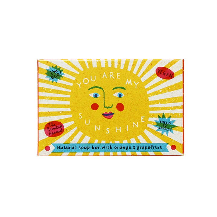 Sunshine Orange & Grapefruit Natural Handmade Soap Bar for wholesale by The Printed Peanut Homeware & Stationery