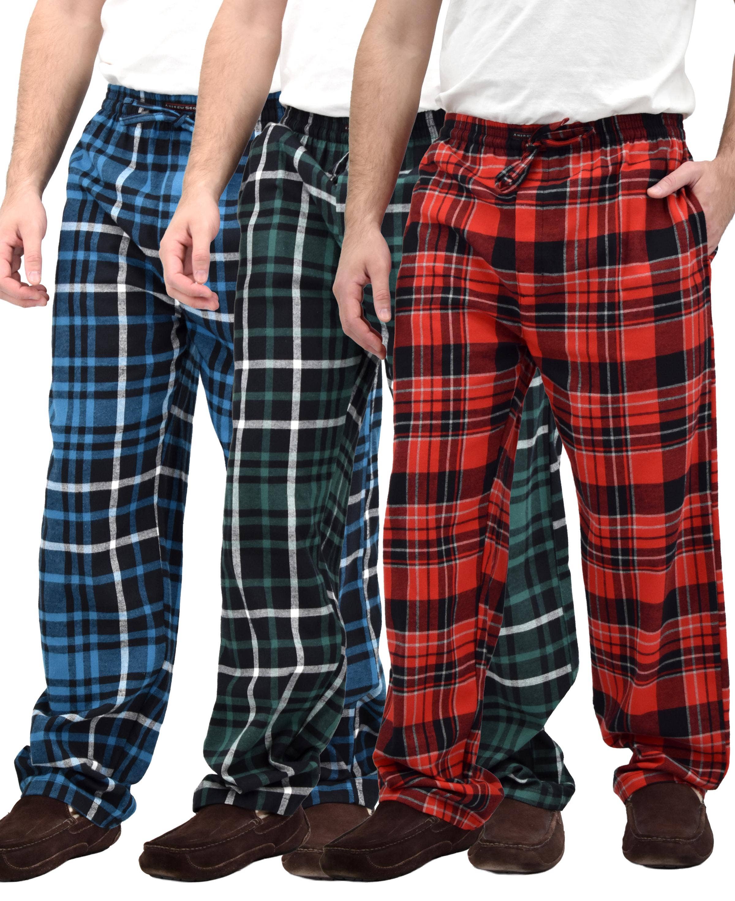 I-Wear Brands - Wholesale Sleepwear Bottom - Men's - Men's Cotton Flannel Lounge Pants