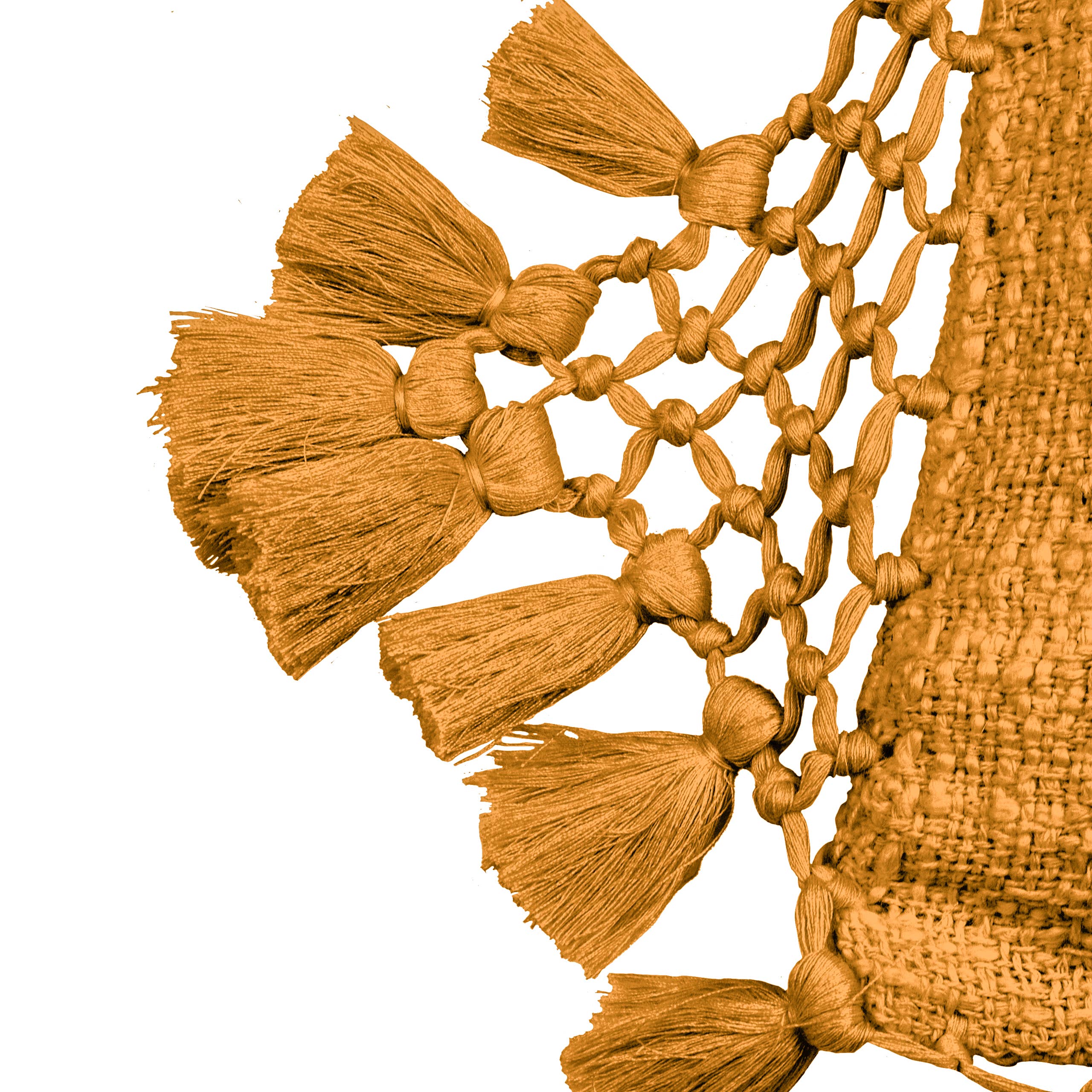 Gengibre Almofada Anko Macramé Tassel Trim Gengibre para venda a revendedores na Faire2