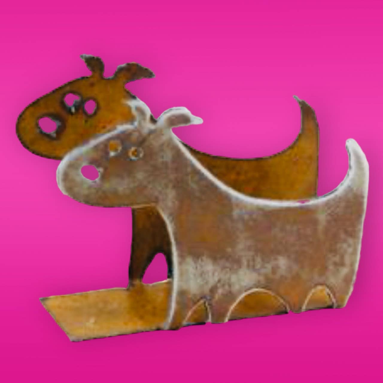 Whimsies - Wholesale Napkin Holder - Rustic metal napkin holder dog pet organization eco friendly1