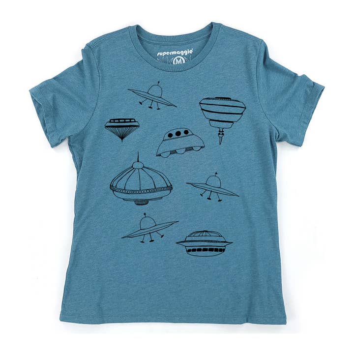 Supermaggie @ Faire - Wholesale Screen Printed T-Shirt - Women's - UFOs Calliope Tee2
