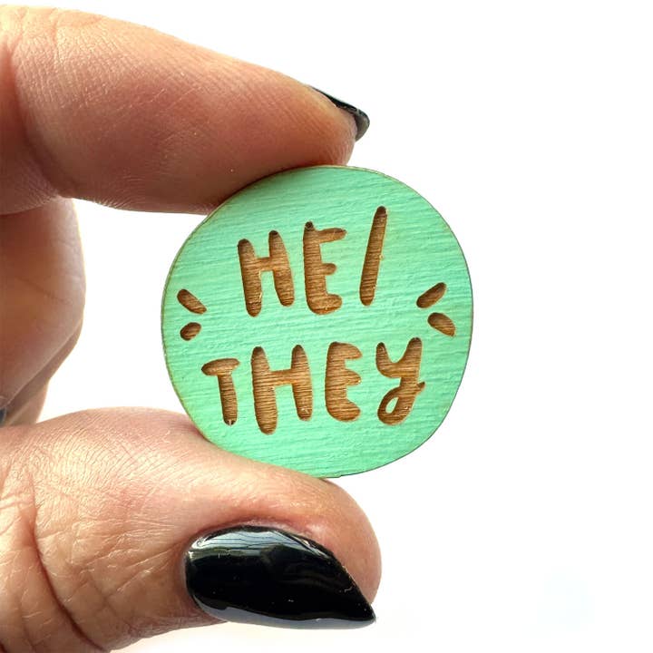 SnowMade - Wholesale Lapel Pin/Button - Pronoun Pins