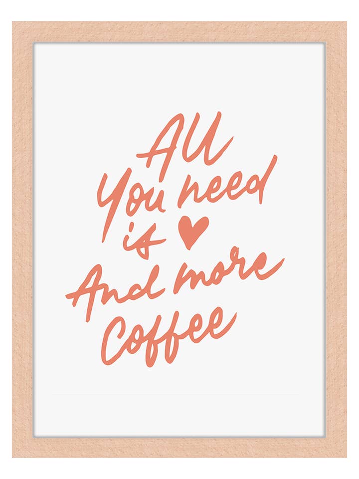 Mehr Kaffee-Image. Wandkunstdruck mit Rahmen. für den Großhandel von Any Image