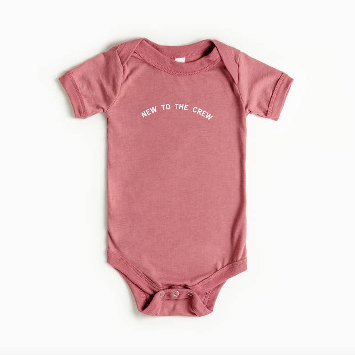 Saved by Grace Co. - Wholesale Bodysuit (Non-Footed) - Baby - New to the Crew Onesie
