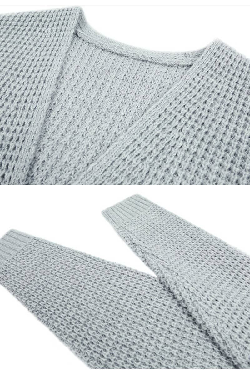 NINEXIS - Vente Cardigan – femme - Cardigan câblé décontracté à devant ouvert sur le devant CWOCAL3586