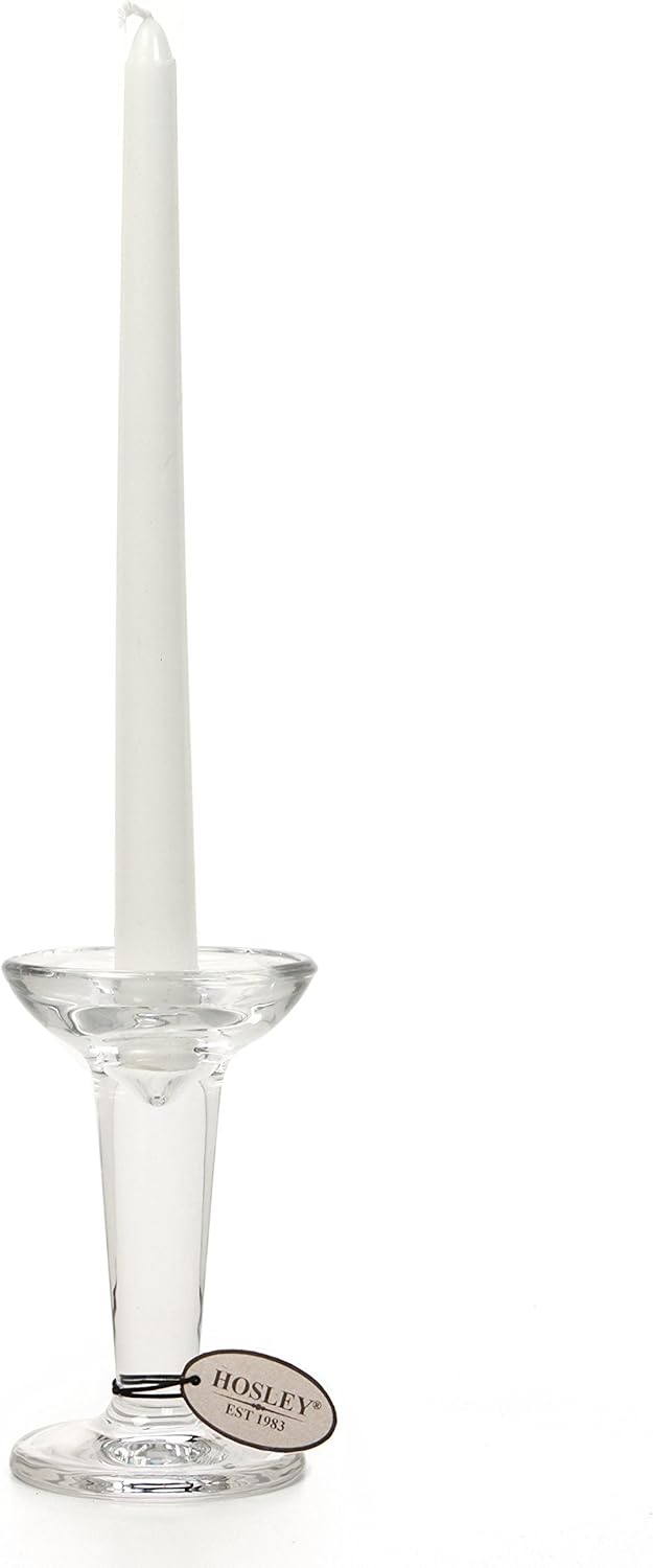 Hosley - Vente Bougeoirs - LOT DE 3 PORTE-CONIQUES EN VERRE Hosley®, 5,1 POUCES DE HAUTEUR7