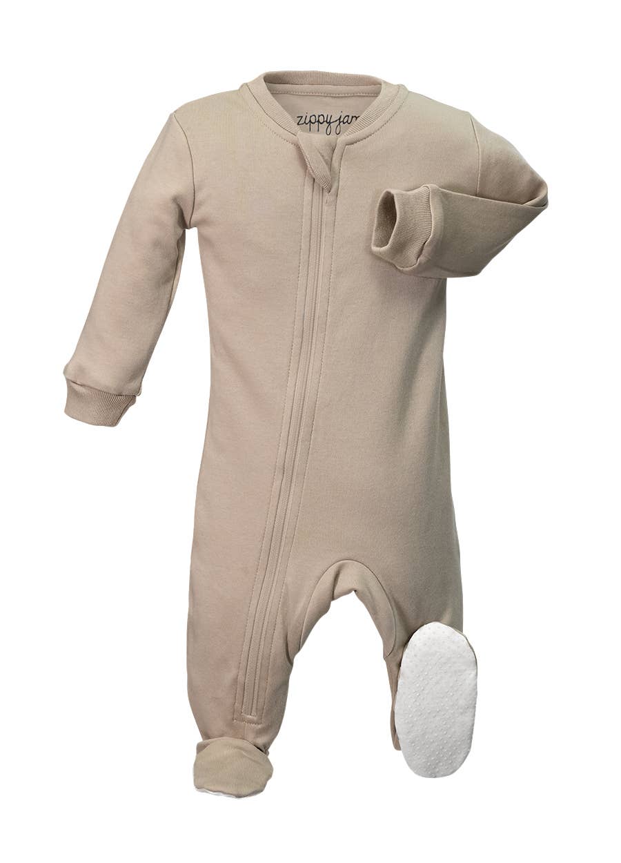 ZippyJamz - Vendita all'ingrosso Tutina - Neonati - Cozy Mocha - Tutina per neonato - Footed0