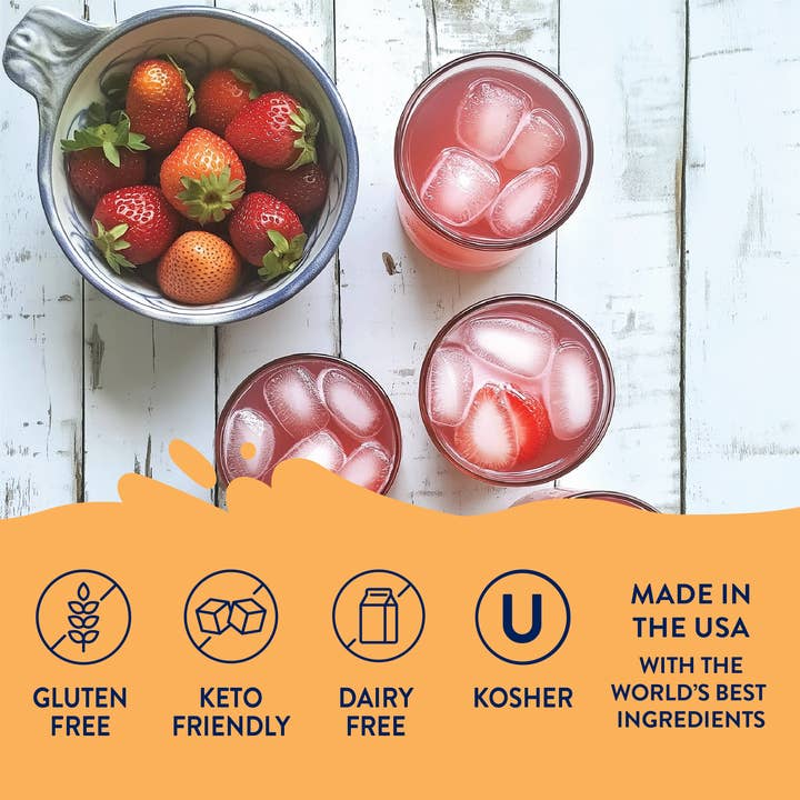 Jordan's Skinny Mixes - Wholesale Cocktail Mix/Syrup - Strawberry Pink Lemonade Syrup Concentrate