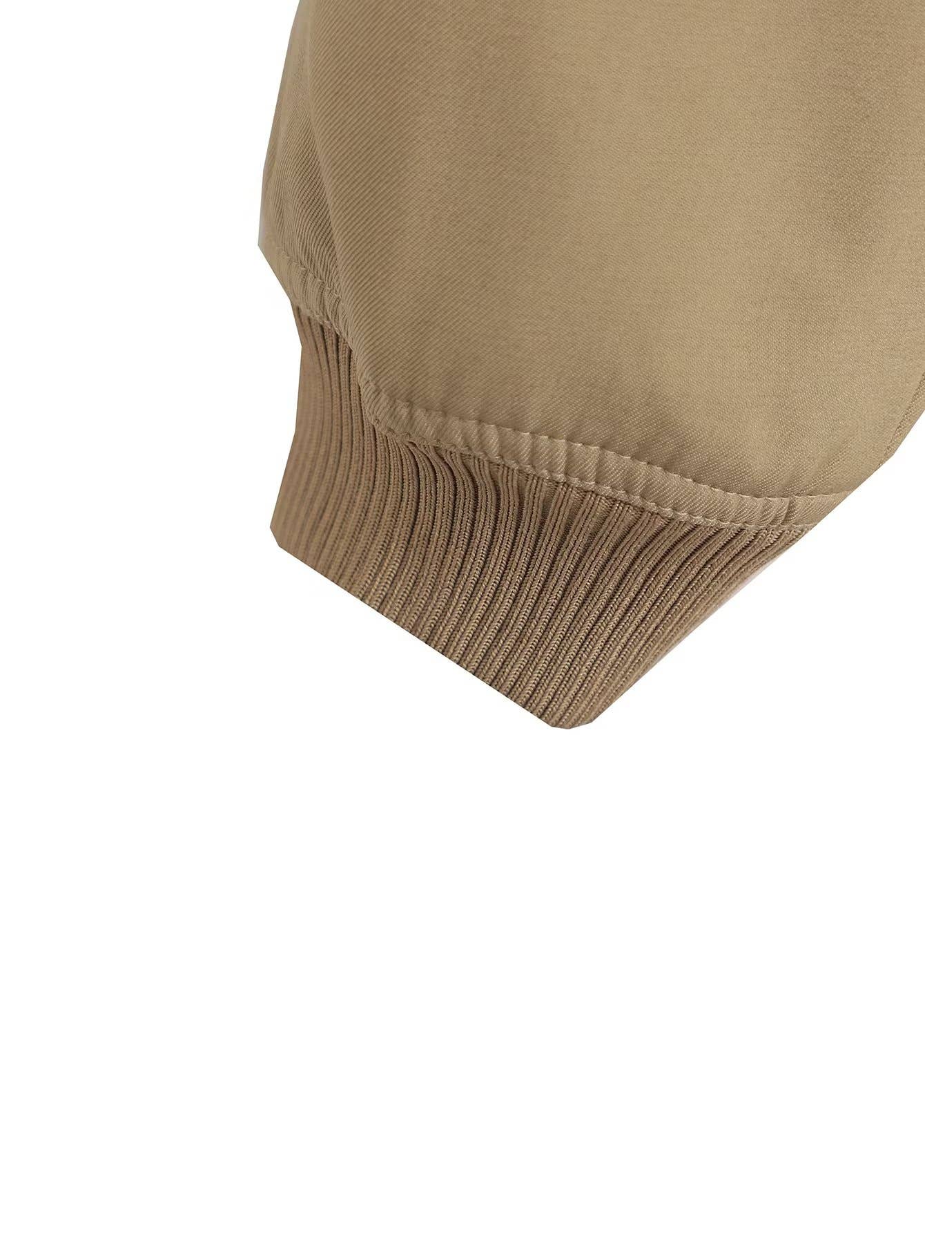 HIDDENBRAND - Wholesale Bomber Jacket - Women's - relaxed button through cropped bomber jacket13