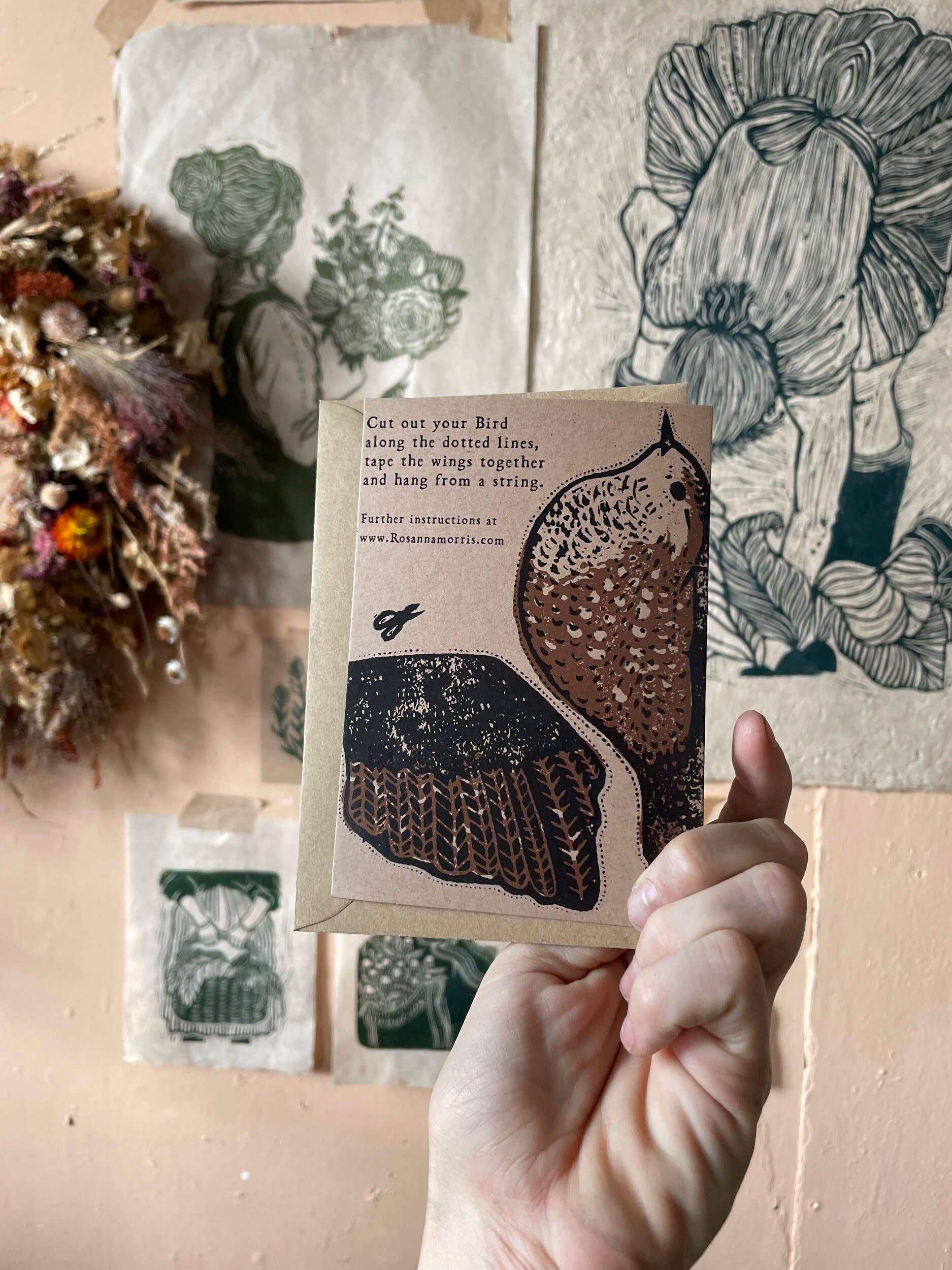 Rosanna Morris - Wholesale Everyday Greeting Card - Wren Greeting Card3