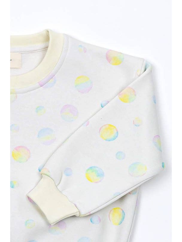 Ayuna - Wholesale Top & Pant Set - Kids - Oversized Lightly Cropped Cotton Set - Bubbles4