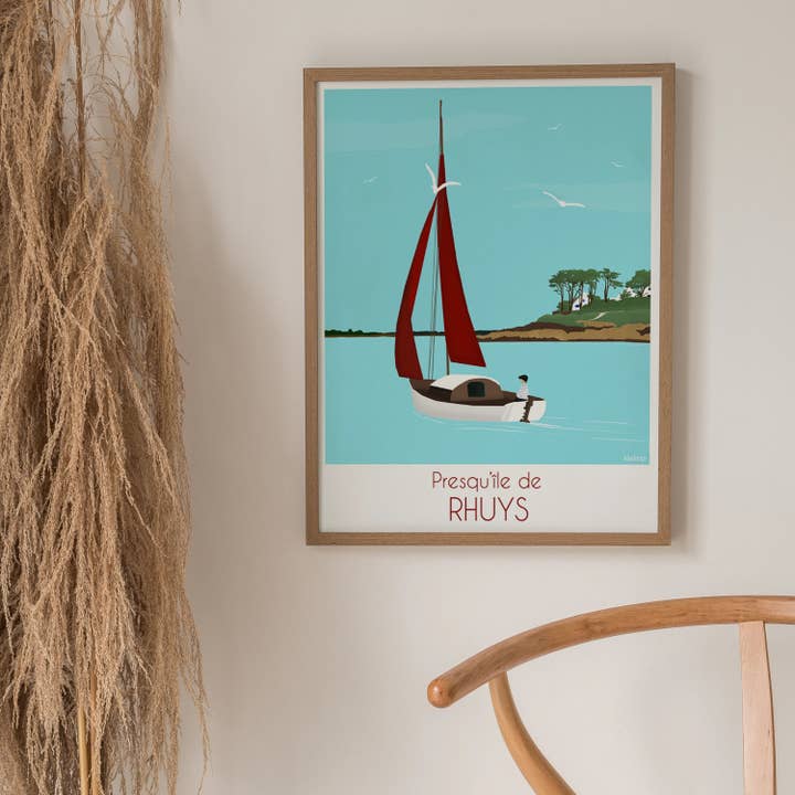 Affiche Presqu'île de Rhuys pour la vente par Wakatp