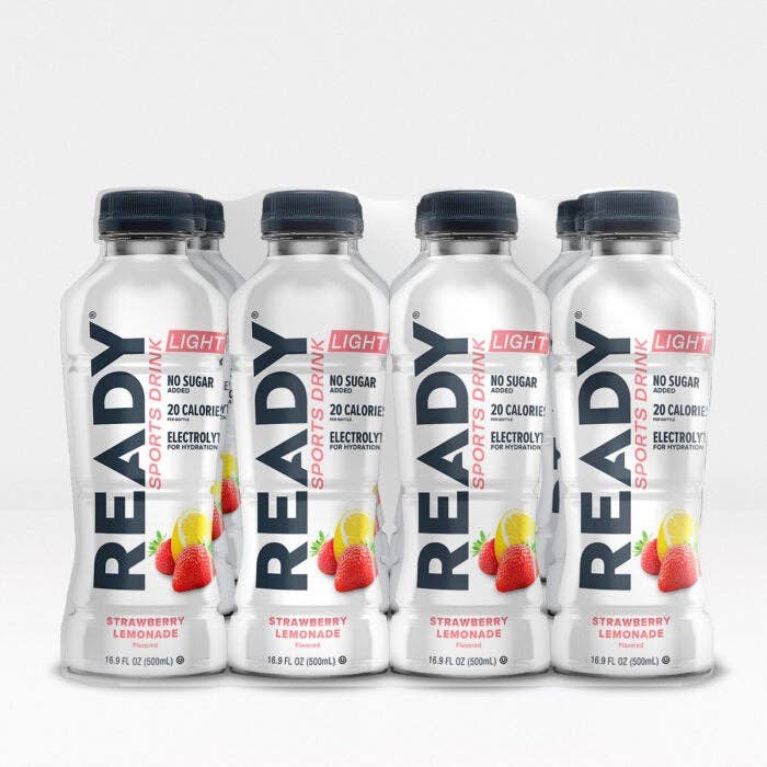Ready® Sports Drink Light - Strawberry Lemonade (16.9oz, 12 pack) for wholesale by Ready