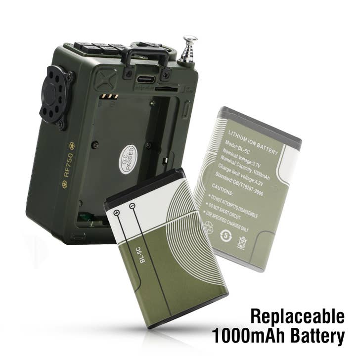 Radioddity - Wholesale Speakers - Raddy RF750 Shortwave Radio | AM/FM/SW/WB | Portable Digital Rechargeable | Bluetooth 5.0