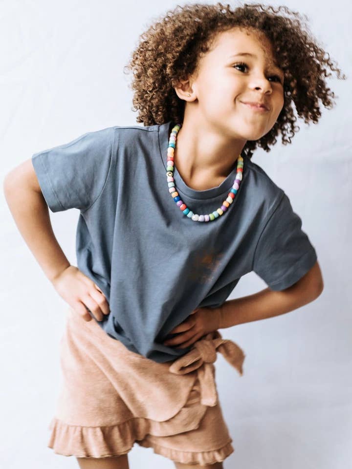 Pony Bead Smile Necklace Mini for wholesale by Bonnie Studios