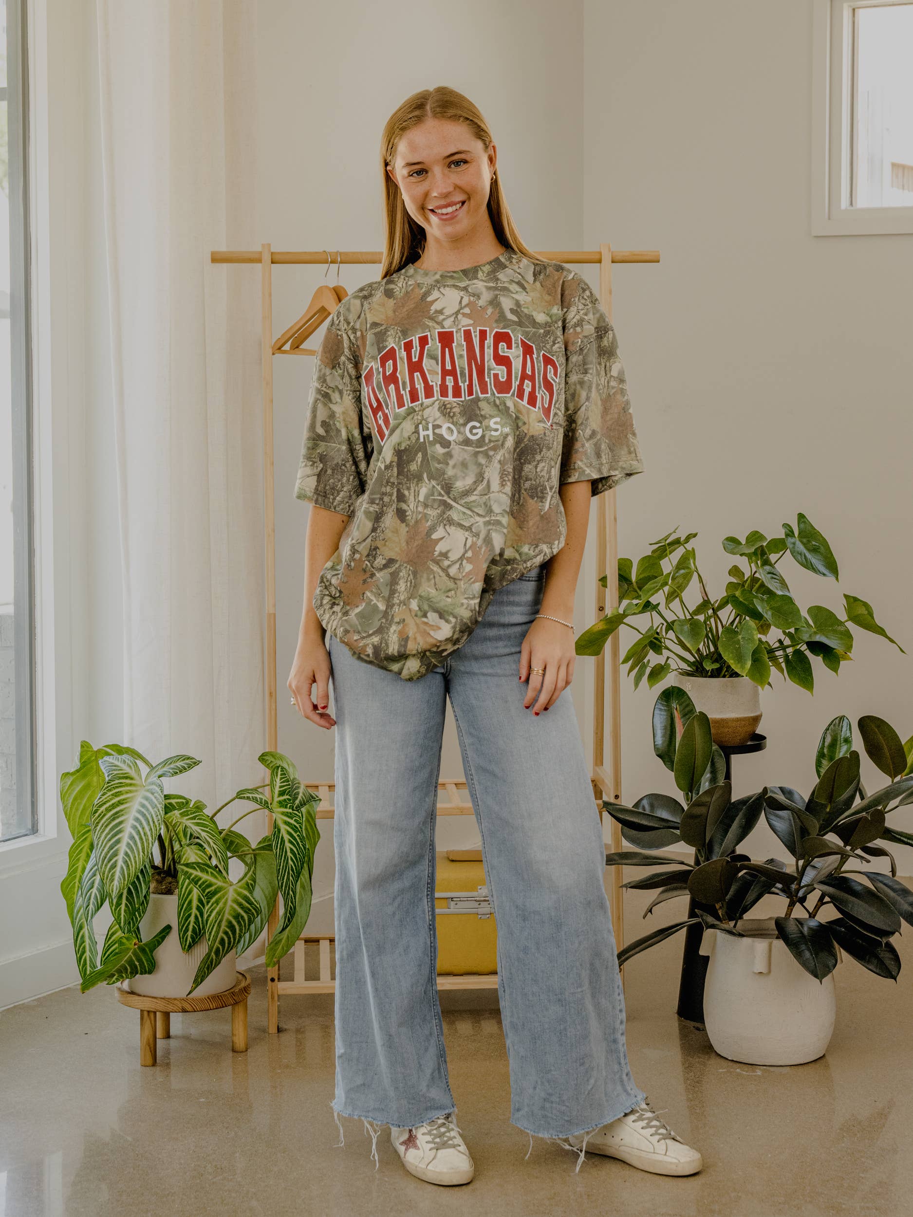 LivyLu - Wholesale Screen Printed T-Shirt - Unisex - Arkansas Razorbacks Filled Gault Camo Tee1