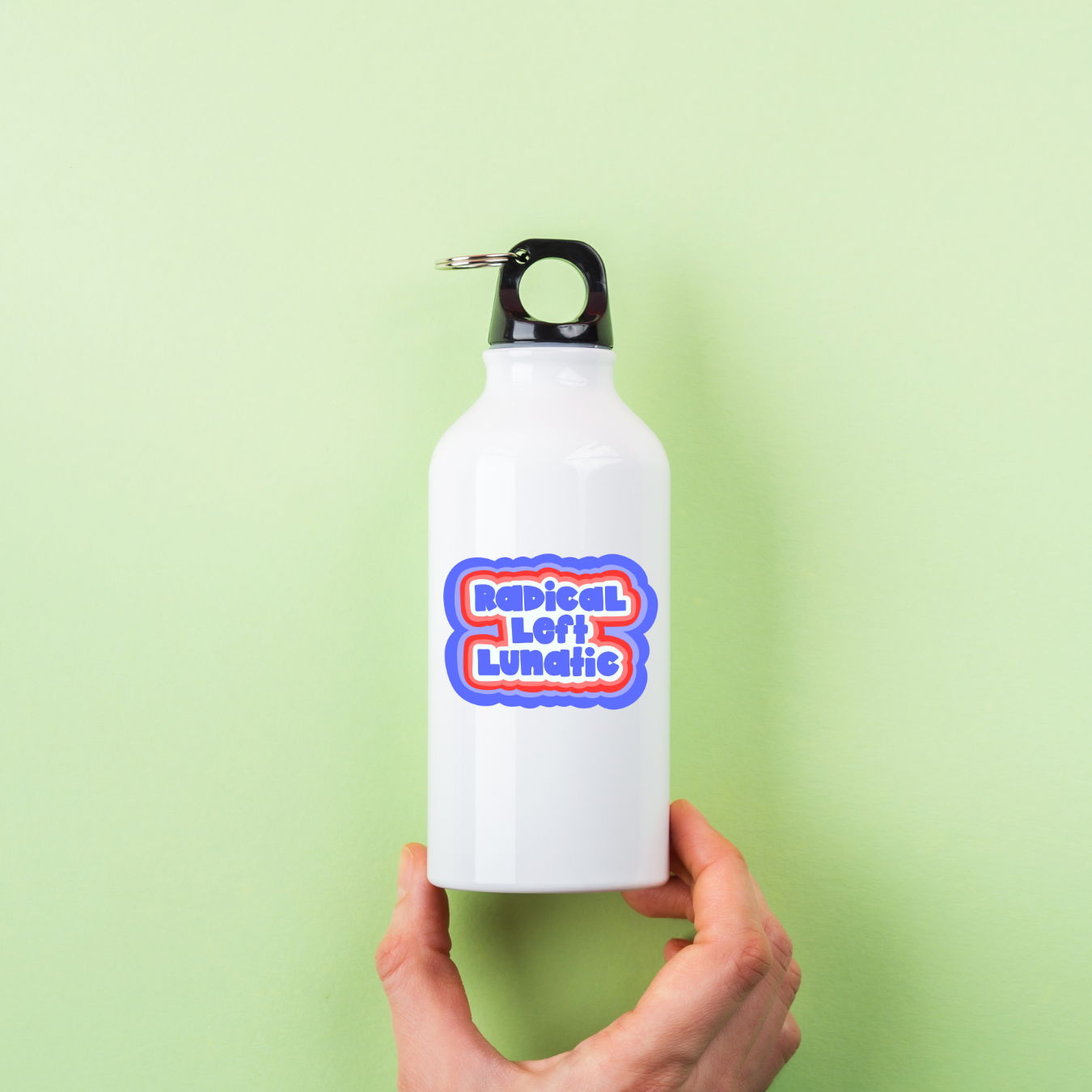 Atomic Cactus Stickers - Wholesale Sticker - Radical Left Lunatic Sticker | 2 Sizes Vinyl Sticker | Hand-Drawn | Red White & Blue | Ironic Political Humor | Progressive Sticker5