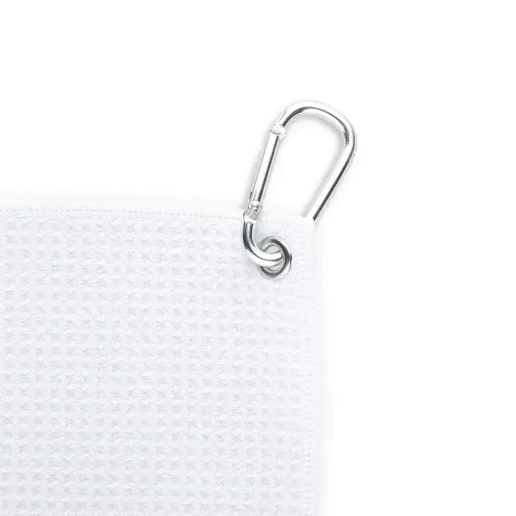 Weddingstar Inc. - Vente Serviette de sport - Serviettes de pickleball ou de golf en nid d'abeille avec œillet - Logo de l'entreprise2
