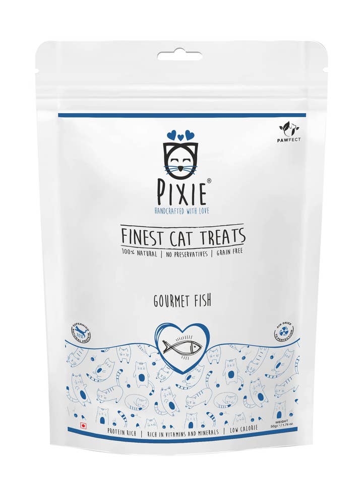 Pawfect PIXIE snack per gatti disidratato ad aria al pesce 50 g per la vendita all'ingrosso da parte di Finest Petfoods