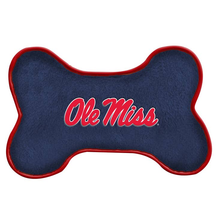 University of Mississippi - Bone Shape Toy for wholesale by All Star Dogs