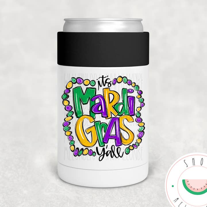 It's Mardi Gras Y'all Can Cooler, Tumbler or Travel Mug for wholesale by MelonBerry