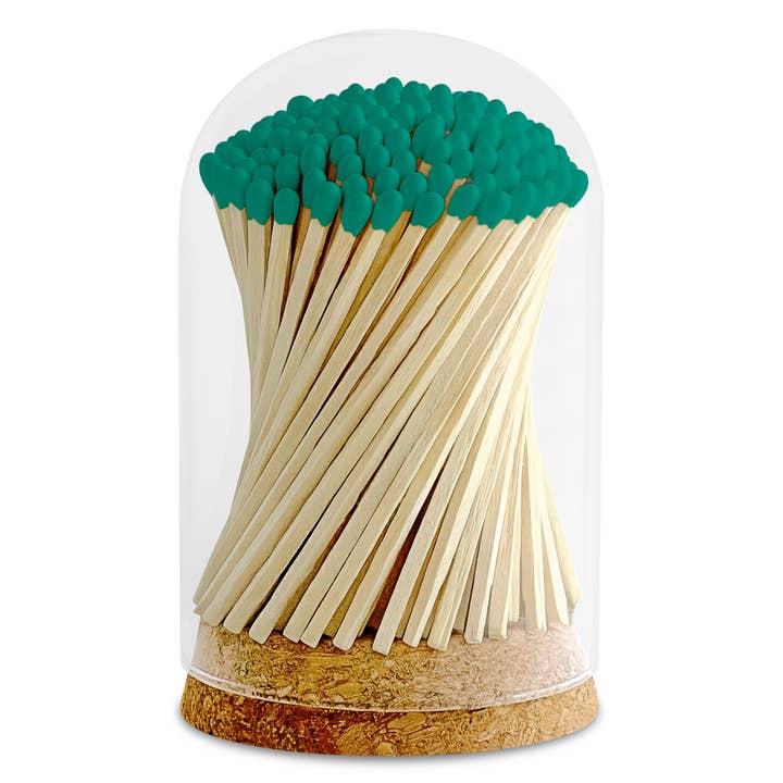Thankful Greetings - Wholesale Matches - 4" Matches in Premium Glass Cloche - Color of Your Choice19
