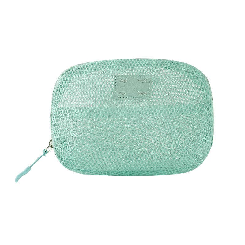 Dipped Shop – wholesale Make-up/cosmetic bag – Solid Color Mesh Mini Make Up Bags DP25C6427