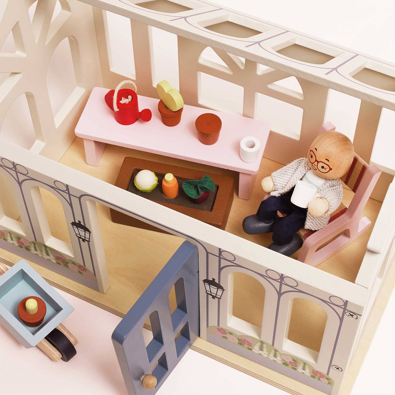 Le Toy Van - Wholesale Doll Accessory Kit - Kids - Conservatory Playset for Dollhouse ME12001