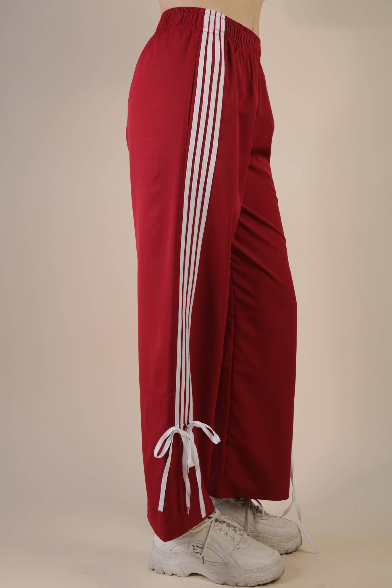 VERY J - Wholesale Pants - Women's - NP70839-Side Ribbon Detail Jersey Pants7