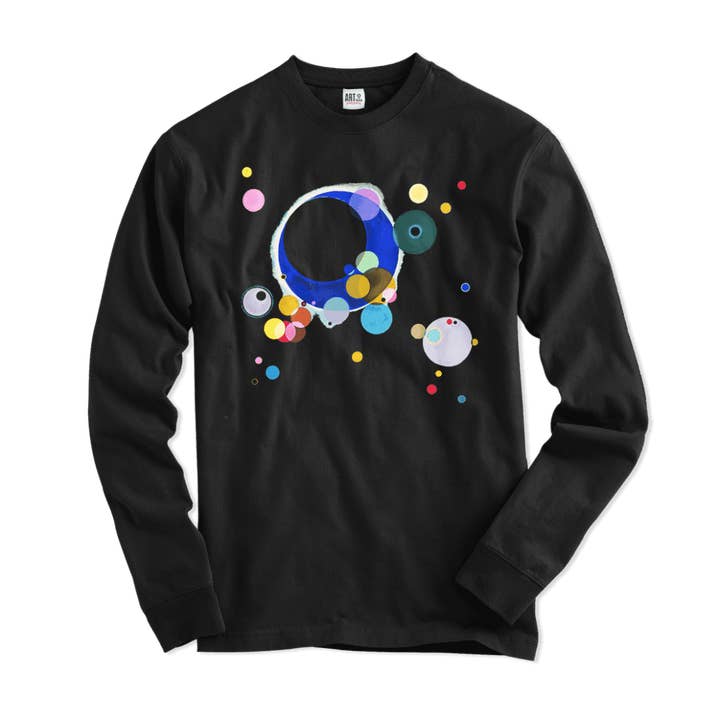 Wassily Kandinsky Several Circles, 1926 Artwork Long Sleeve Shirt for wholesale by Art-O-Rama Shop